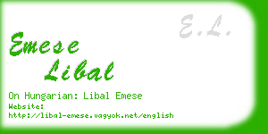 emese libal business card